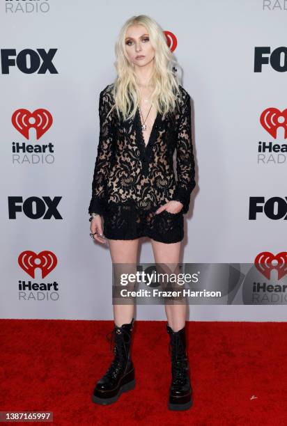 Taylor Momsen attends the 2022 iHeartRadio Music Awards at The Shrine Auditorium in Los Angeles, California on March 22, 2022.