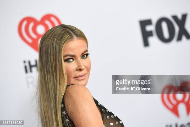 Carmen Electra attends the 2022 iHeartRadio Music Awards at The Shrine Auditorium in Los Angeles, California on March 22, 2022. Broadcasted live on...
