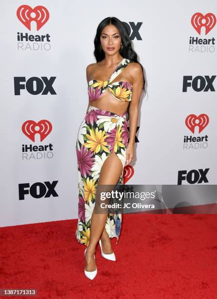 Nicole Scherzinger attends the 2022 iHeartRadio Music Awards at The Shrine Auditorium in Los Angeles, California on March 22, 2022. Broadcasted live...