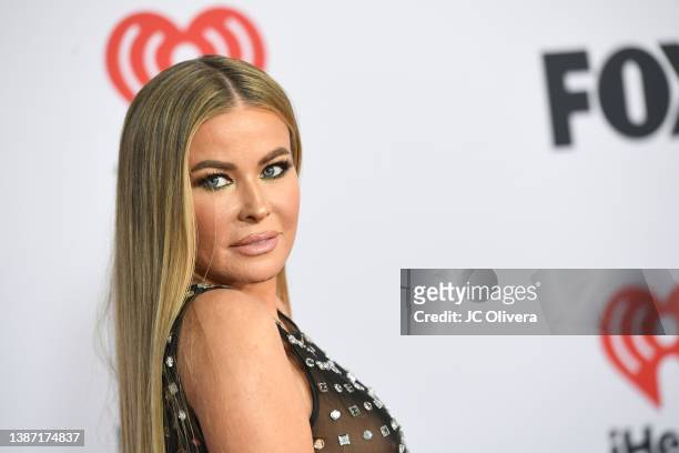 Carmen Electra attends the 2022 iHeartRadio Music Awards at The Shrine Auditorium in Los Angeles, California on March 22, 2022. Broadcasted live on...