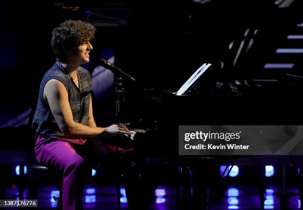 Charlie Puth performs onstage at the 2022 iHeartRadio Music Awards at The Shrine Auditorium in Los Angeles, California on March 22, 2022. Broadcasted...