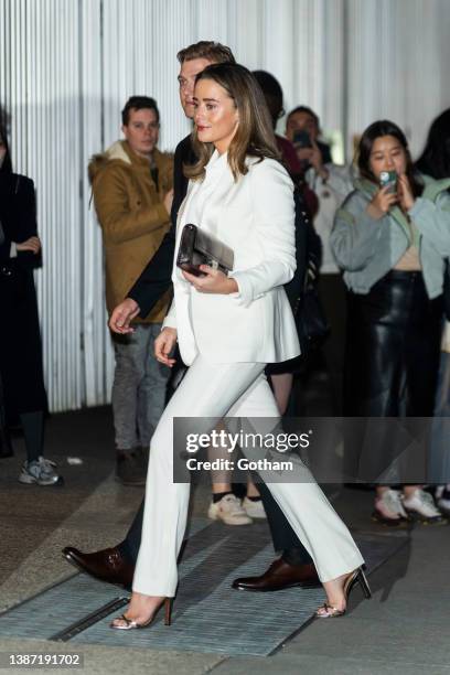 Peter Neal and Naomi Biden attend the Ralph Lauren Fall 2022 Fashion Show at the Museum of Modern Art in Midtown on March 22, 2022 in New York City.