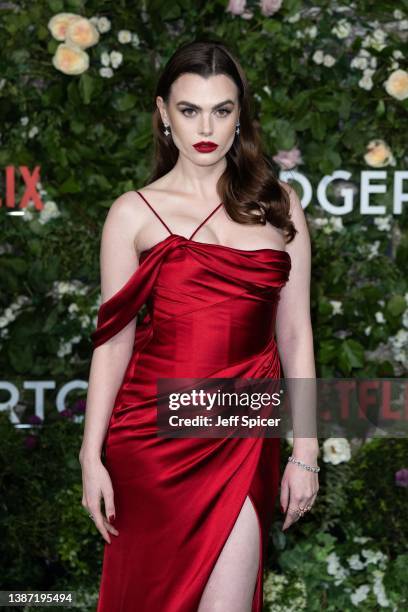 Charli Howard attends the "Bridgerton" Series 2 World Premiere at Tate Modern on March 22, 2022 in London, England.