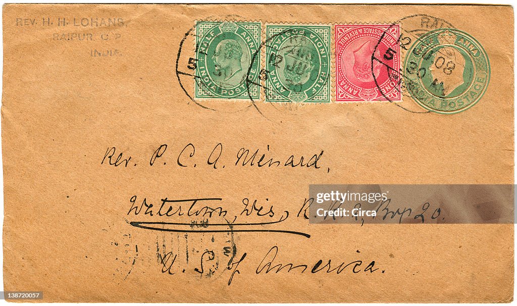 Vintage Envelopes With Stamps High-Res Vector Graphic - Getty Images