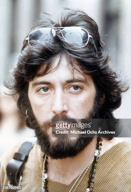 Actor Al Pacino in a scene from the Paramount Pictures movie 'Serpico' in 1973 in New York City, New York.