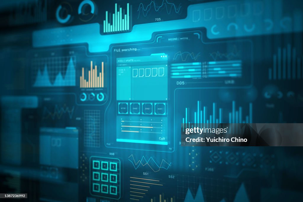 Technology Graphical User Interface Data Screen High-Res Stock Photo ...