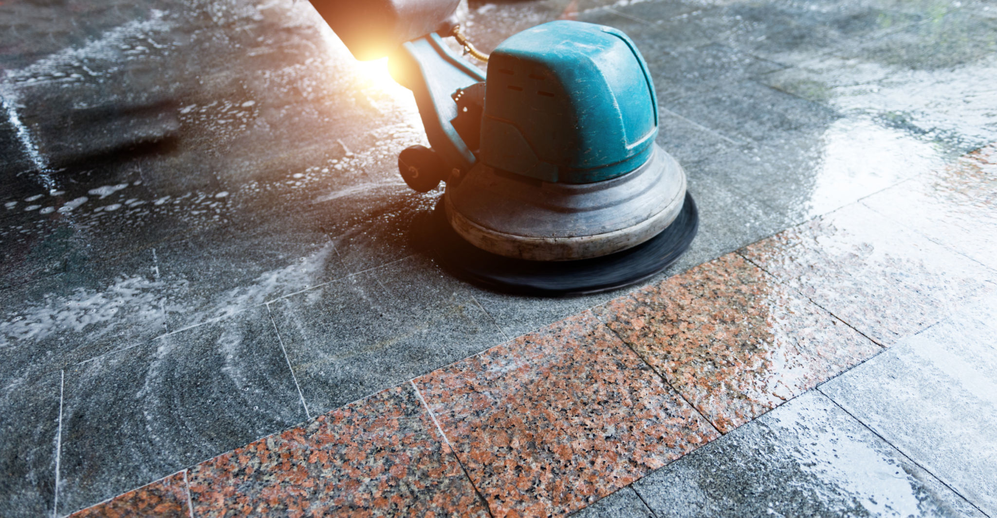 professional floor scrubbing