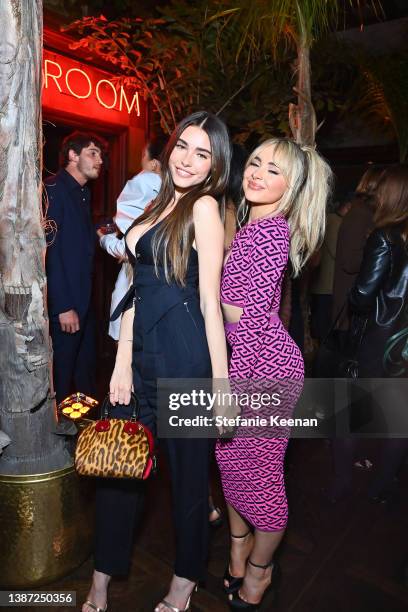 Madison Beer and Sabrina Carpenter attend Vanity Fair and BACARDÍ Rum Celebrate Vanities: A Night for Young Hollywood, in Los Angeles on March 22,...