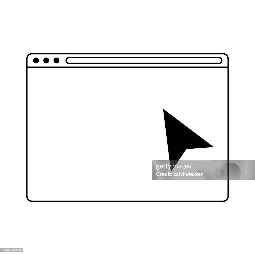 Web Browser Mouse Pointer High-Res Vector Graphic - Getty Images