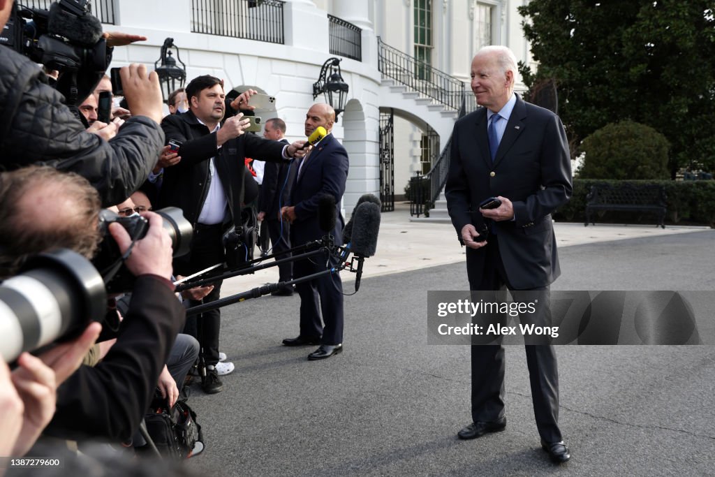 President Biden Departs White House For NATO Meeting In Brussels