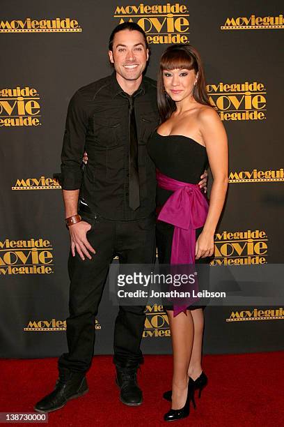 Ace Young and Diana Degarmo attend the 20th Annual Movieguide Faith & Values Awards Gala at Universal Hilton Hotel on February 10, 2012 in Universal...