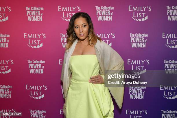 Shannon Feaster attends the EMILY's List Oscars Week Discussion on March 22, 2022 in Los Angeles, California.