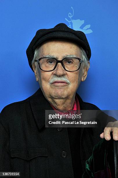 Director Vittorio Taviani attends the "Cesare deve morire" Photocall during day three of the 62nd Berlin International Film Festival at the Grand...
