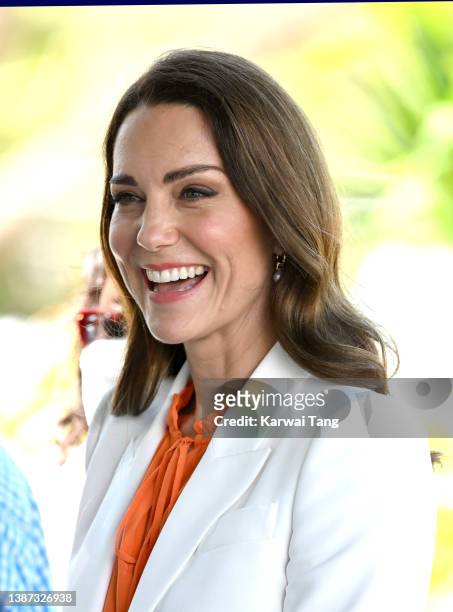 Catherine, Duchess of Cambridge visit Shortwood Teacher’s College with Prince William, Duke of Cambridge during their Royal tour of the Caribbean on...