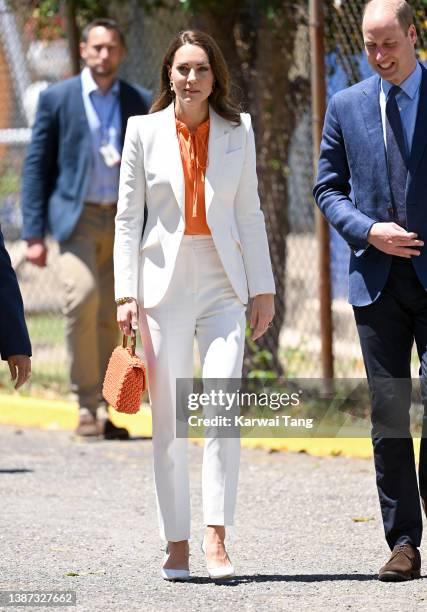 Catherine, Duchess of Cambridge visit Shortwood Teacher’s College with Prince William, Duke of Cambridge during their Royal tour of the Caribbean on...