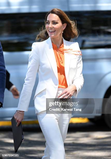 Catherine, Duchess of Cambridge visit Shortwood Teacher’s College with Prince William, Duke of Cambridge during their Royal tour of the Caribbean on...