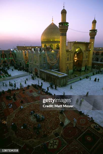 Shelled during the failed anti-Sadam uprising of 1991, and used as a base by insurgents fighting the US in August, the Imam Ali Shrine, one of the...