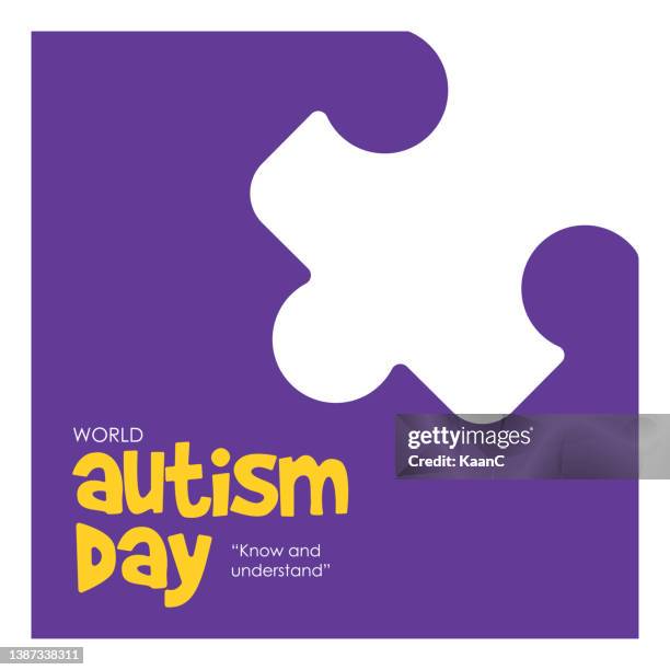 world autism awareness day. puzzle stock illustration - number 2 logo stock illustrations