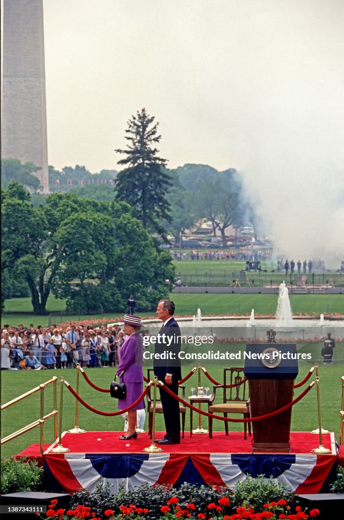 Queen Elizabeth II Welcomed During A State Visit