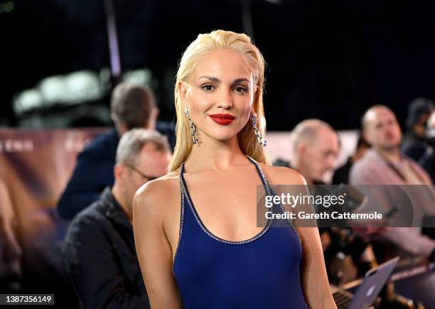 Eiza González attends the UK Special Screening for "AMBULANCE" at Odeon Luxe Leicester Square on March 23, 2022 in London, England.