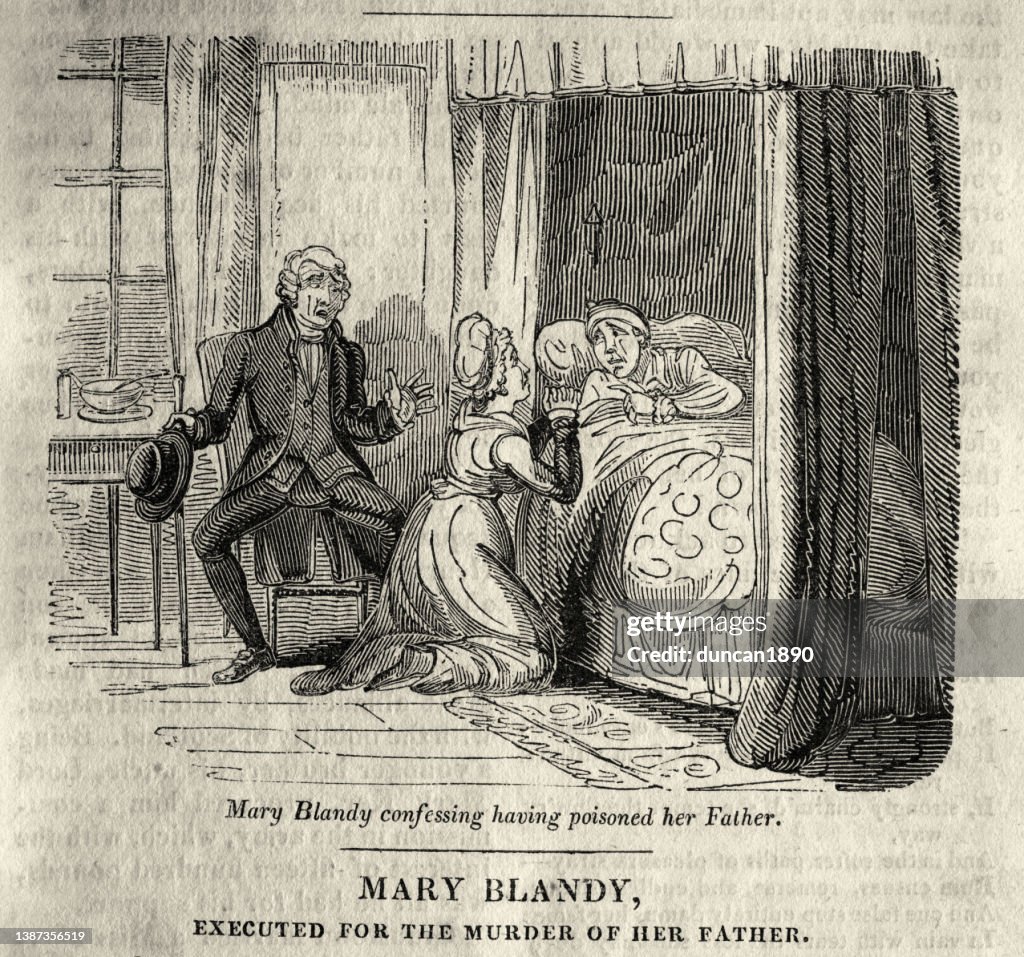Mary Blandy eighteenth century English murderer, poisoned her father with arsenic, Parricide