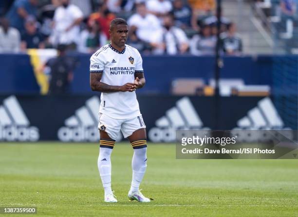 Los Angeles Galaxy forward Douglas Costa during a game between Orlando City SC and Los Angeles Galaxy at Dignity Health Sports Park on March 19, 2022...