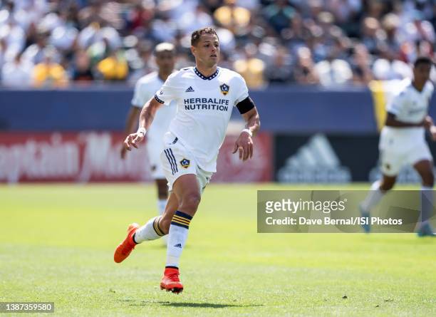 Los Angeles Galaxy forward Javier Hernández during a game between Orlando City SC and Los Angeles Galaxy at Dignity Health Sports Park on March 19,...