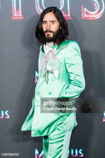 Actor Jared Leto attends the 'Morbius' premiere at Callao cinemas on March 23, 2022 in Madrid, Spain.