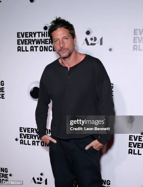 Simon Rex attends the premiere of A24's "Everything Everywhere All At Once" at The Theatre at Ace Hotel on March 23, 2022 in Los Angeles, California.