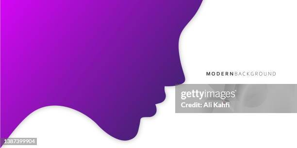 abstract human women faces background - people mosaic human face stock illustrations