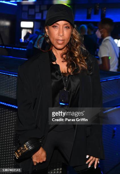 Marjorie Harvey attends the official launch of Worldly By Jason Harvey at Magic City on March 23, 2022 in Atlanta, Georgia.