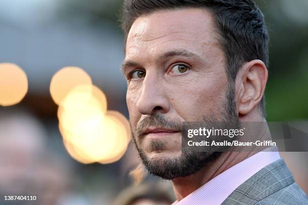 Pablo Schreiber attends the Paramount+ New Series "HALO" Season 1 Los Angeles Premiere at Hollywood Legion Theater on March 23, 2022 in Los Angeles,...