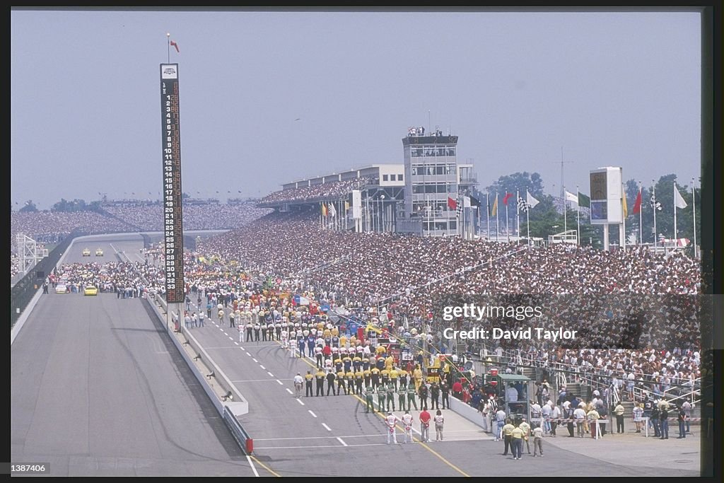 General view of the NASCAR Brickyard 400 at the Indianapolis Motor