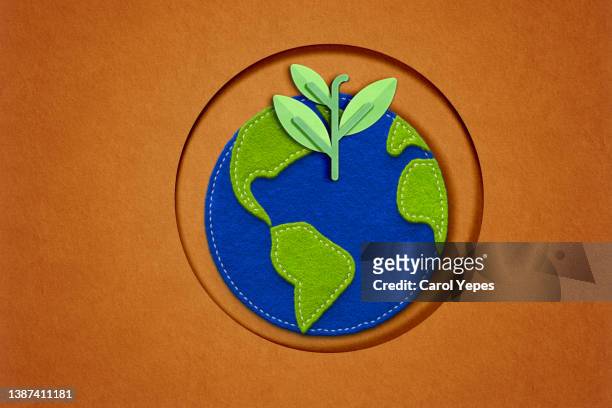 eco word concept made of paper craft  and felt.zero waste - my creation graphics design stock pictures, royalty-free photos & images