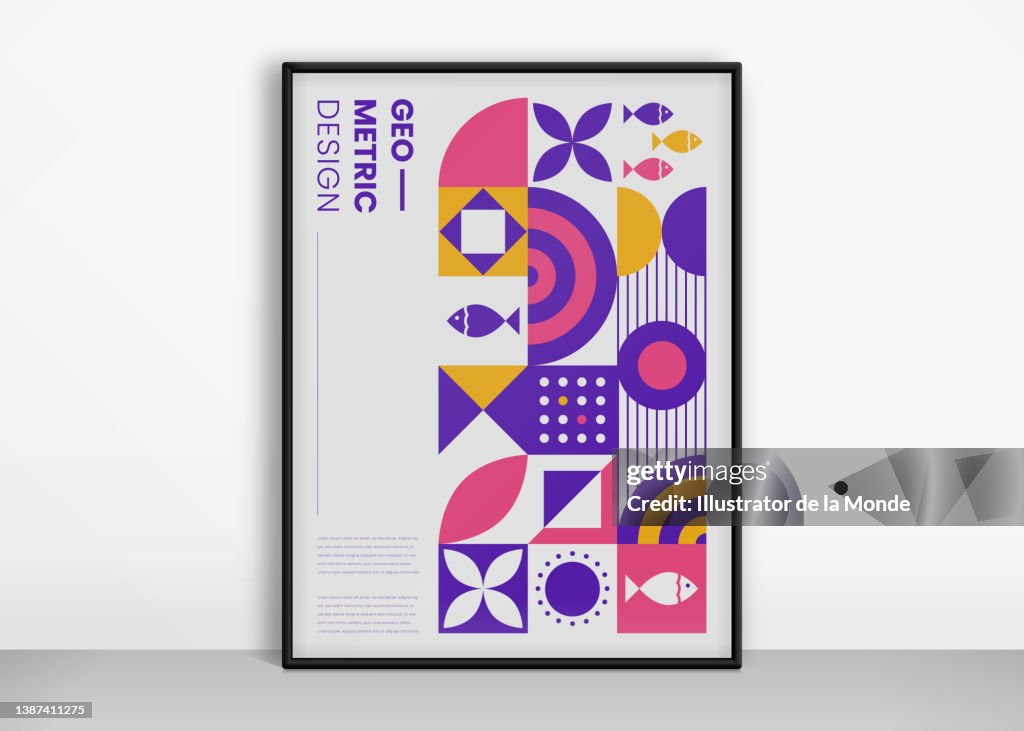 Styal Poster Abstract Geometric Style Poster Template High-Res Vector Graphic ...