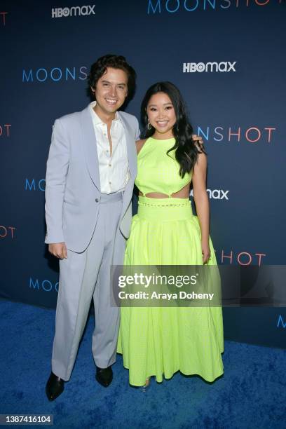 Cole Sprouse and Lana Condor attend the special screening of HBO Max's "Moonshot" at E.P. & L.P. On March 23, 2022 in West Hollywood, California.