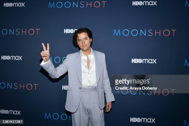 Cole Sprouse attends the special screening of HBO Max's "Moonshot" at E.P. & L.P. On March 23, 2022 in West Hollywood, California.