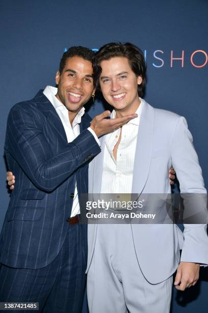 Mason Gooding and Cole Sprouse attend the special screening of HBO Max's "Moonshot" at E.P. & L.P. On March 23, 2022 in West Hollywood, California.