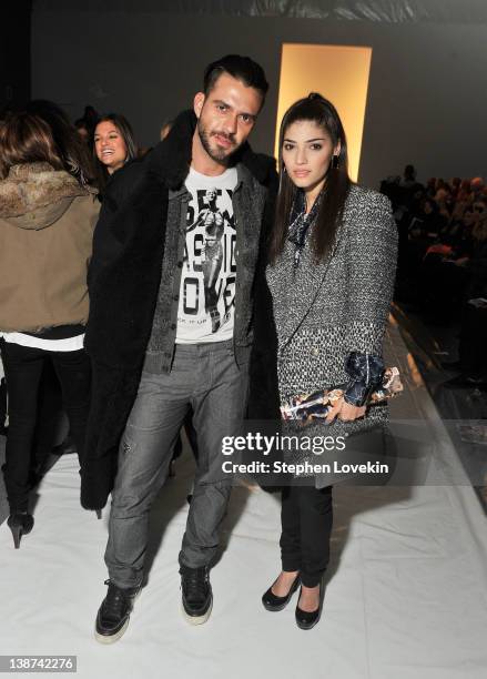 Lorenzo Martone and actress Amanda Setton attend the Ruffian Fall 2012 fashion show during Mercedes-Benz Fashion Week at The Studio at Lincoln Center...