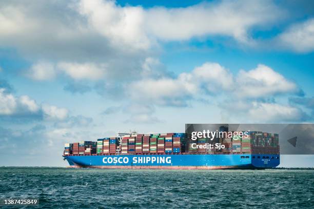 Cosco Container Color 882 Cosco Shipping Containers Stock Photos, High-Res Pictures, and ...