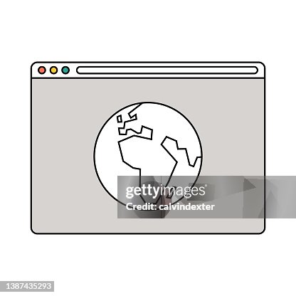 Web Browser Planet Earth High-Res Vector Graphic - Getty Images