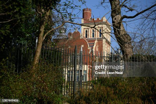 General view of the exterior of Athlone House, a property owned by sanctioned Russian oligarch Mikhail Fridman, on March 24, 2022 in London, United...