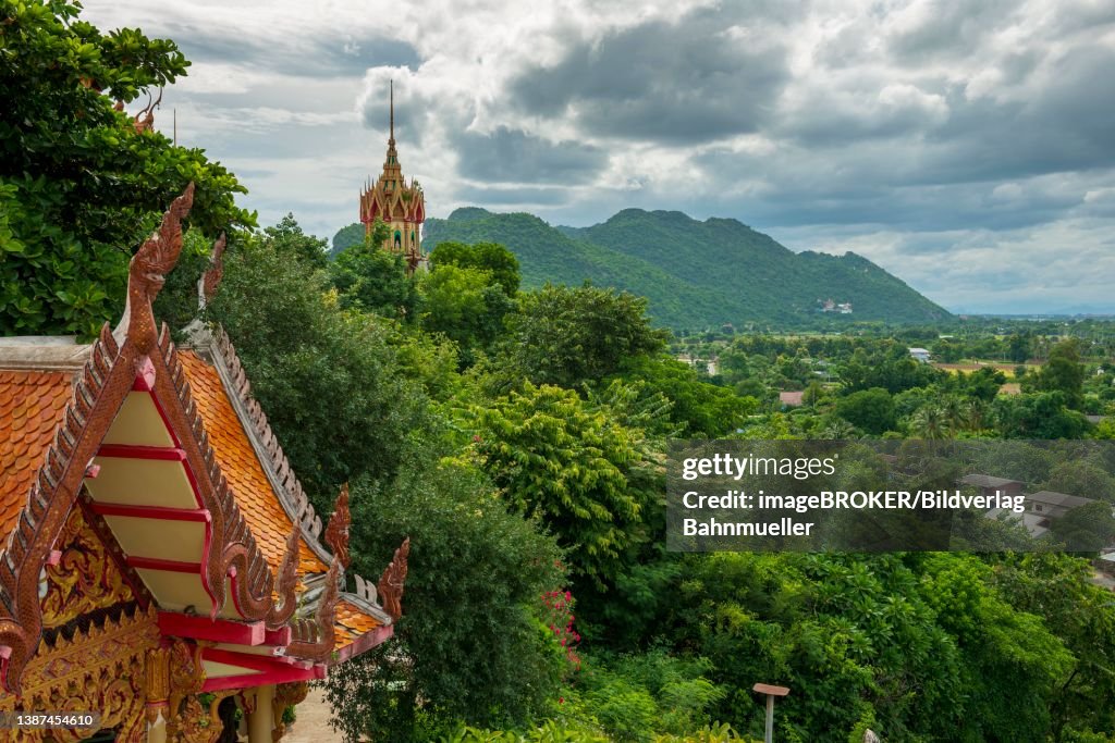 Temple complex, Wat Tham Khao Noi, Ta Mueang, Kanchanaburi province, Thailand