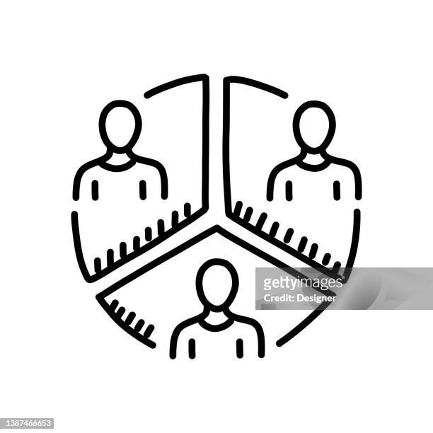 shareholders hand drawn icon, doodle style vector illustration - shareholder stock illustrations