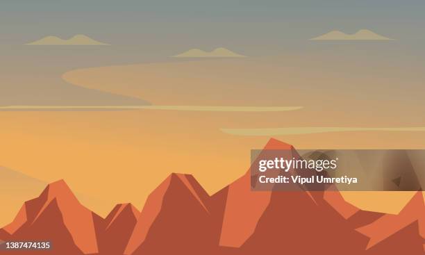 ilustrações de stock, clip art, desenhos animados e ícones de rocky mountains - inclinação