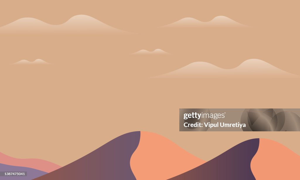 Desert dunes landscape