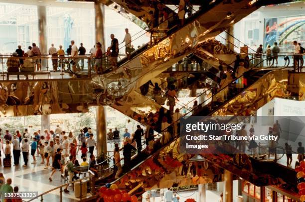 Aug. 18, 1992: Crowds gather during lunchtime at the Mall of America on Aug. 18, 1992 in Bloomington, Minn. The nation"u2019s largest mall opened 30...