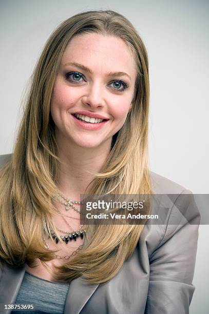 Amanda Seyfried at the "Gone" Press Conference at the Four Seasons Hotel Los Angeles at Beverly Hills on February 10, 2012 in Beverly Hills,...