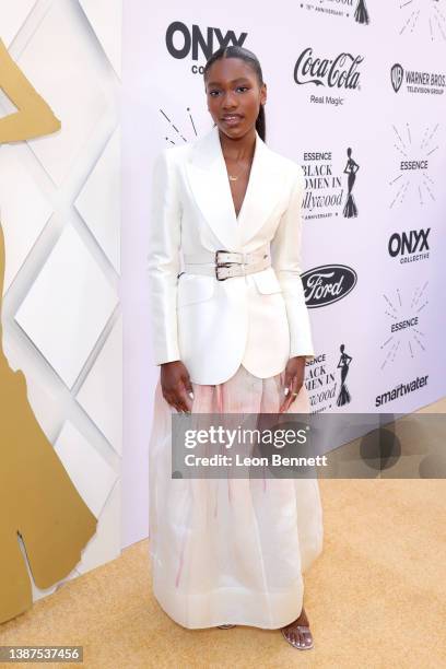 Demi Singeton attends the 2022 15th Annual ESSENCE Black Women In Hollywood Awards Luncheon at Beverly Wilshire, A Four Seasons Hotel on March 24,...
