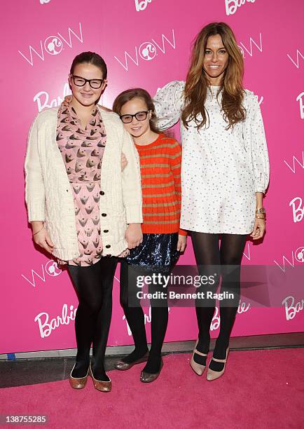 Personality Kelly Bensimon , Sea Bensimon and Teddy Bensimon attend the Barbie: The Dream Closet event during Mercedes-Benz Fashion Week at David...